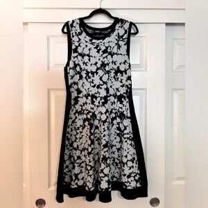 DKNY Floral Sweater Dress